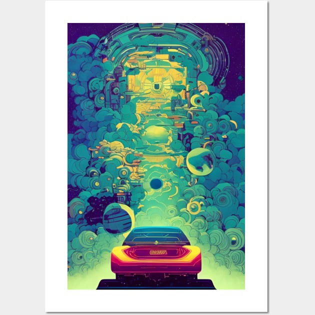 Driving to the Cosmic Gate Wall Art by EsoteraArt